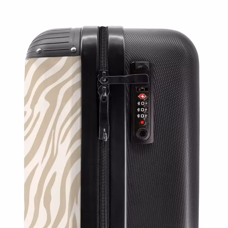 Koffer - Zebra - Muster - Beige — 5