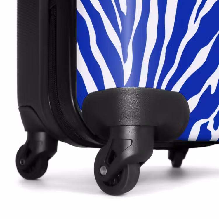 Koffer - Zebra - Muster - Kobalt - Blau — 6