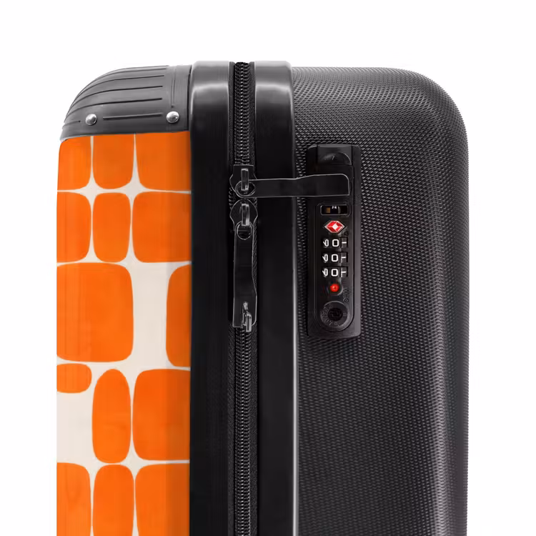 Koffer - Muster - Retro - Orange — 5