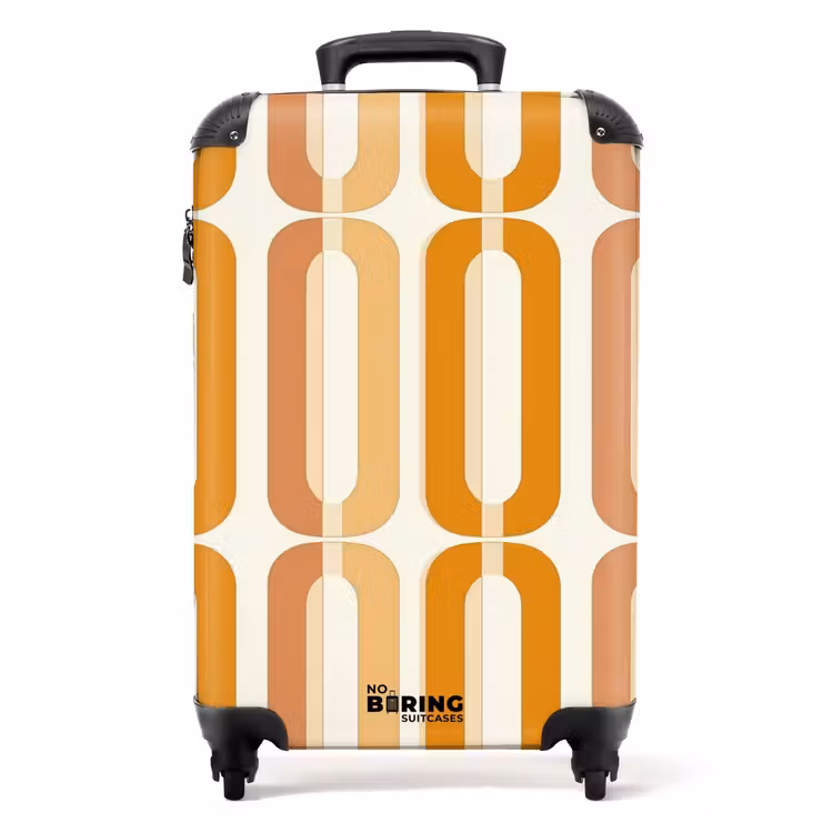 Koffer - U-förmig - Retro - Orange — 1