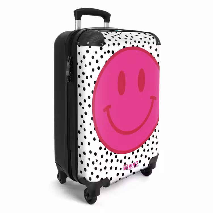 Koffer - Smiley - Rosa - Punkte — 4