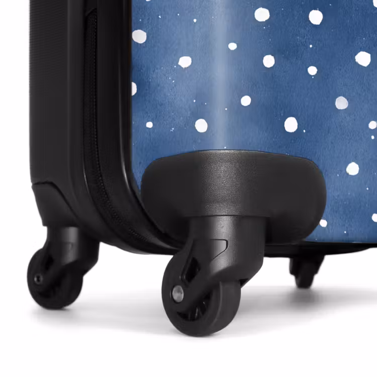 Koffer - Tupfenmuster blau — 6