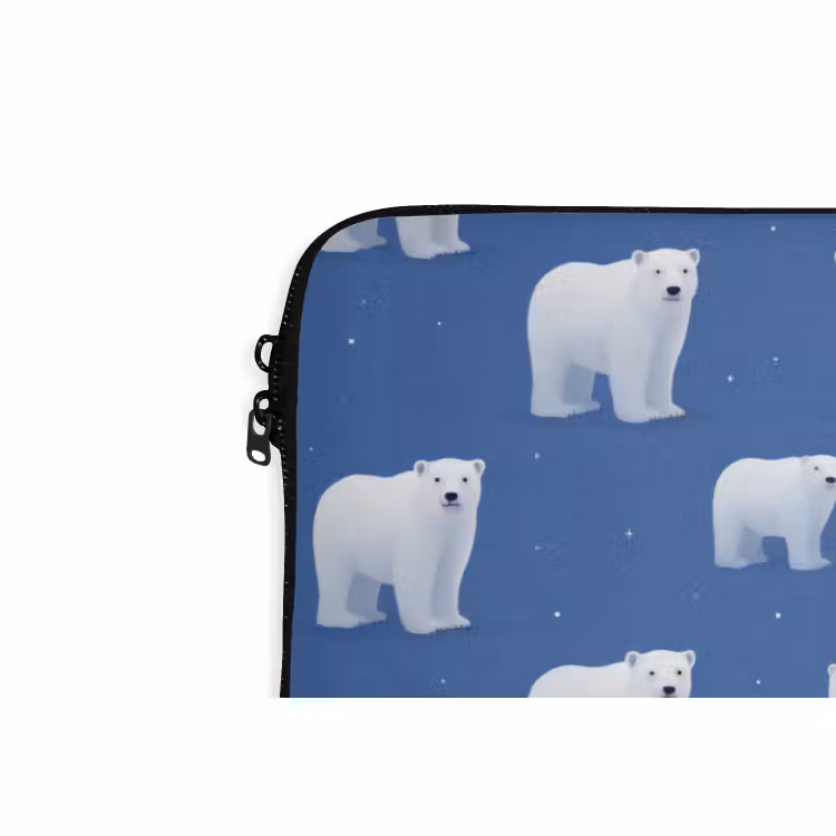 Laptop hülle - Eisbär - Muster - Blau — 5