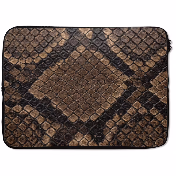 Laptop hülle - Python - Schuppen - Bronze — 1