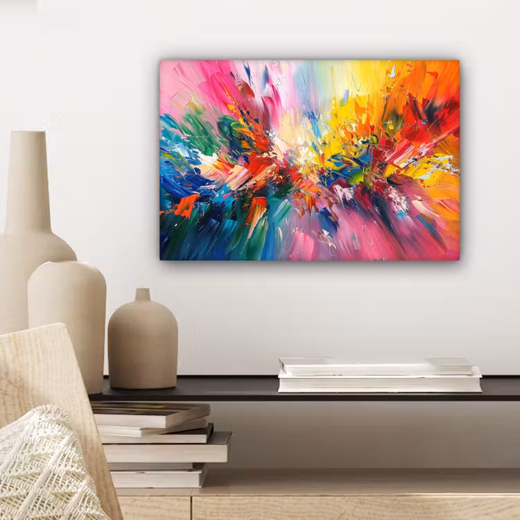Leinwandbild - Farbe - Bunt - Explosion — 4