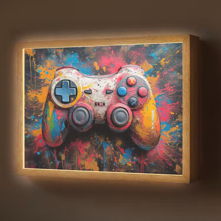 Lightbox - Wandleuchte - Graffiti - Spiele - Controller - Farbe — 1