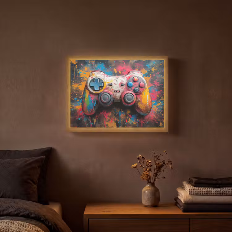Lightbox - Wandleuchte - Graffiti - Spiele - Controller - Farbe — 3