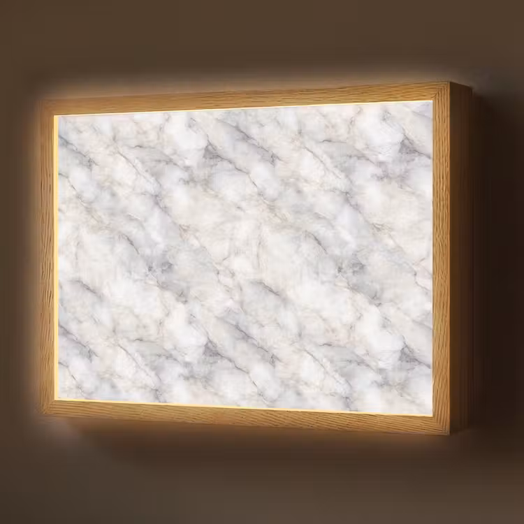 Lightbox - Wandleuchte - Grau - Marmor - Detailliert — 1