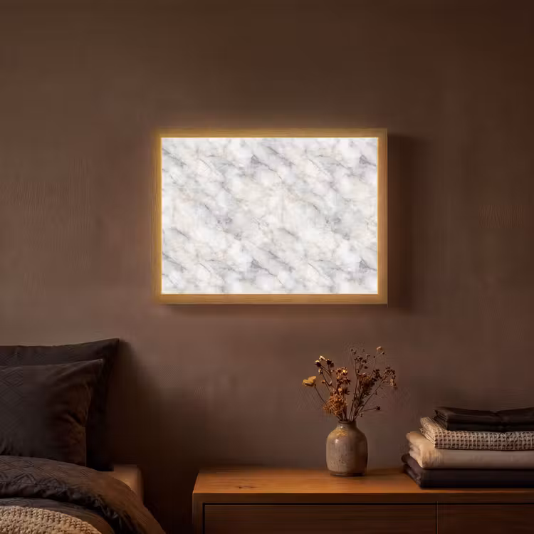 Lightbox - Wandleuchte - Grau - Marmor - Detailliert — 3