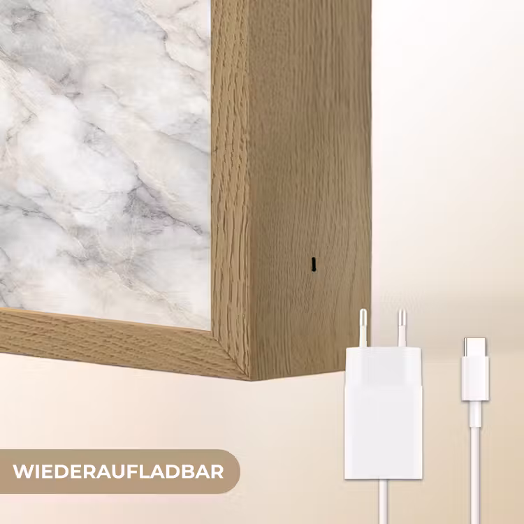Lightbox - Wandleuchte - Grau - Marmor - Detailliert — 6