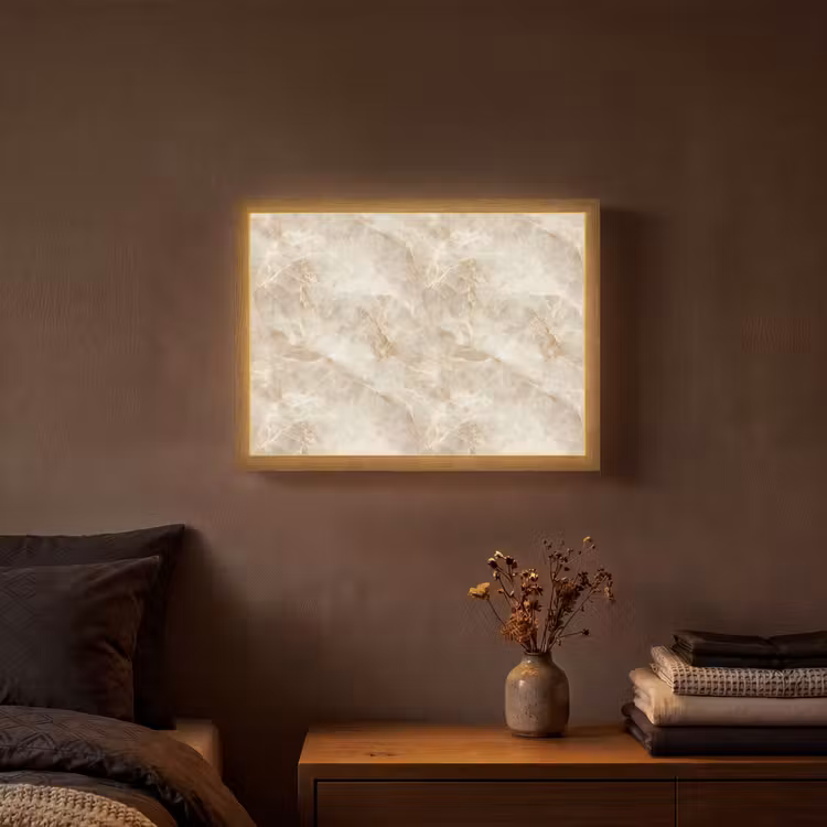 Lightbox - Wandleuchte - Hellbeige - Onyx - Dezent — 3