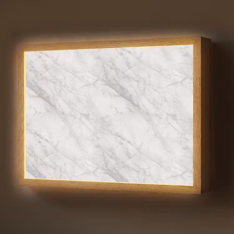 Lightbox - Wandleuchte - Klassisch - Marmor - Grau — 1