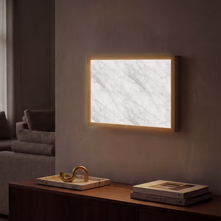Lightbox - Wandleuchte - Klassisch - Marmor - Grau — 2