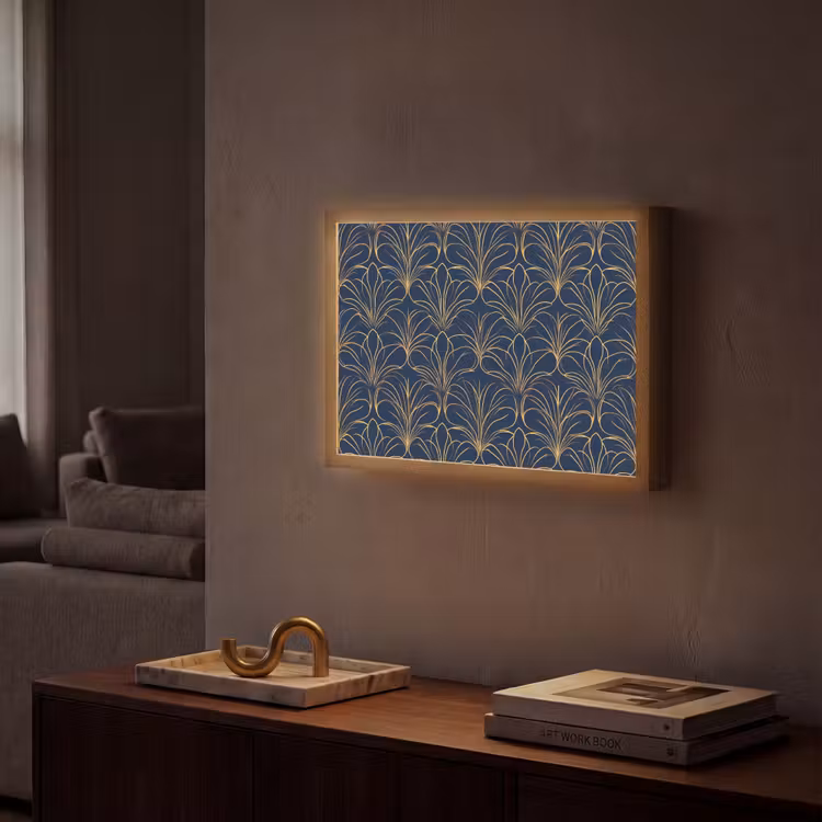 Lightbox - Wandleuchte - Deco - Ventilator - Blau — 2