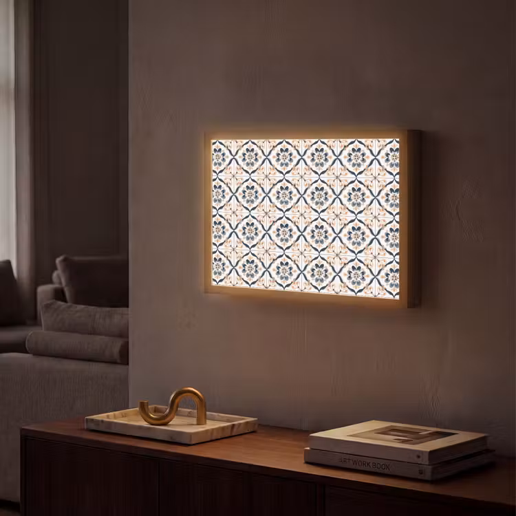 Lightbox - Wandleuchte - Blattform - Muster - Farbenfroh — 2