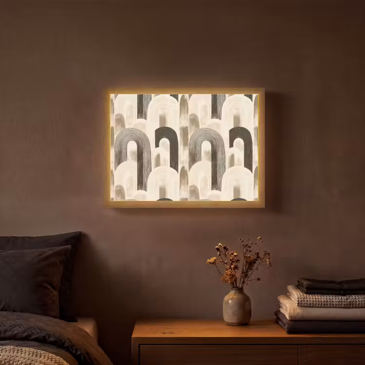 Lightbox - Wandleuchte - Abstrakt - Muster - Bögen — 3