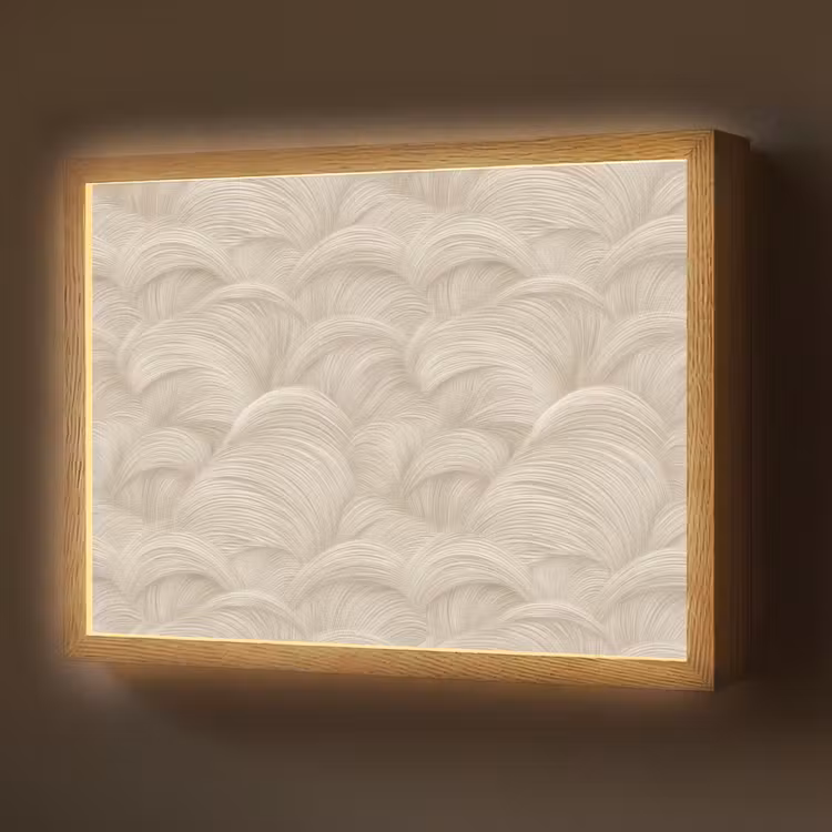 Lightbox - Wandleuchte - Bögen - Muster - Beige — 1