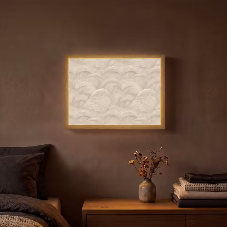 Lightbox - Wandleuchte - Bögen - Muster - Beige — 3