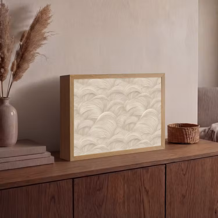 Lightbox - Wandleuchte - Bögen - Muster - Beige — 4