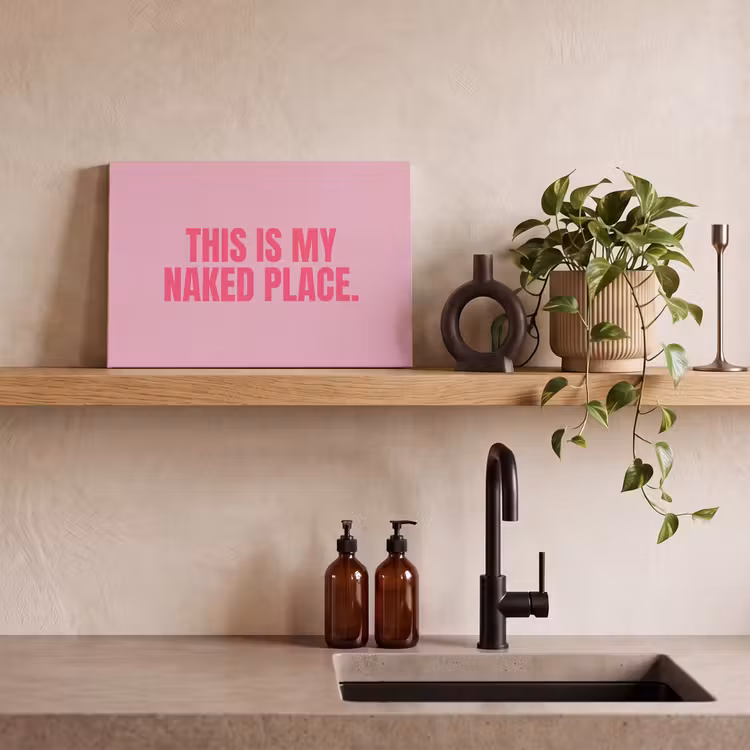 Leinwandbild - Text - Modern - Rosa — 2