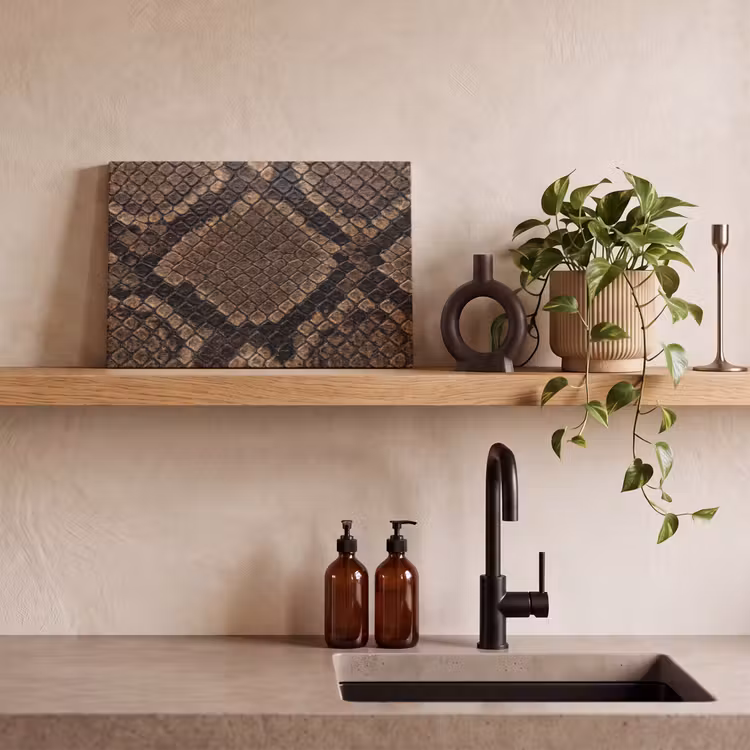 Leinwandbild - Python - Schuppen - Bronze — 2