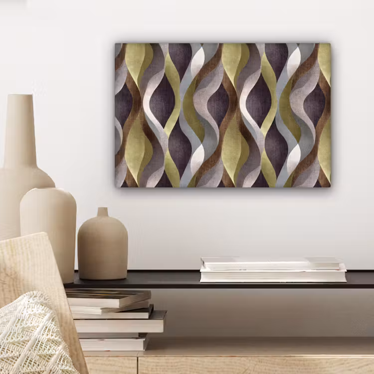Leinwandbild - Retro - Orbits - Bunt — 4