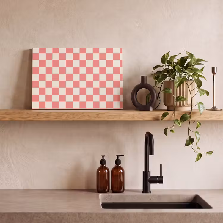 Leinwandbild - Traditionell - Muster - Rosa — 2