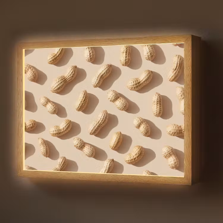 Lightbox - Wandleuchte - Peanuts - Muster - Beige — 1