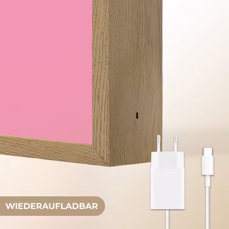 Lightbox - Wandleuchte - Mutter - Botschaft - Rosa — 6