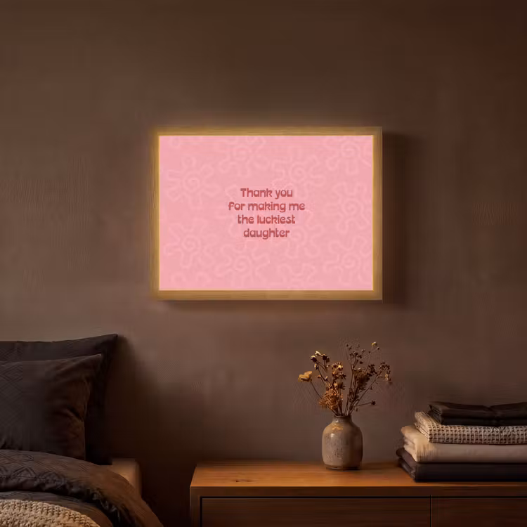 Lightbox - Wandleuchte - Text - Rot - Muttertag — 3