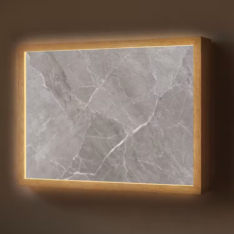 Lightbox - Wandleuchte - Marmor - Grau — 1