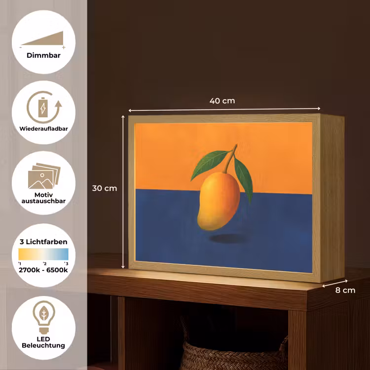 Lightbox - Wandleuchte - Mango - Prärie - Orange — 9
