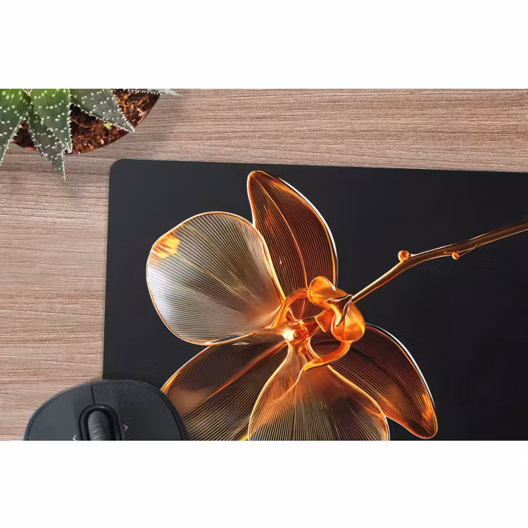 Mauspad - Orchidee - Transparent - Blume — 5