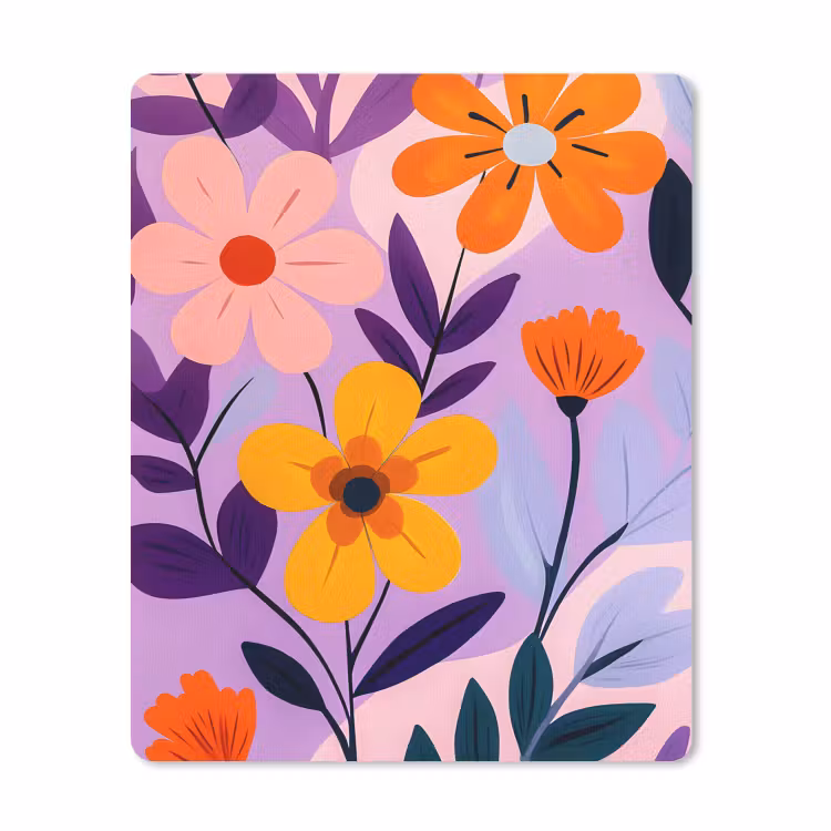 Mauspad - Blumen - Bunt - Blätter — 1