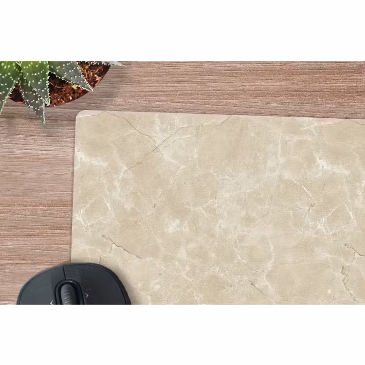 Mauspad - Hellbeige - Marmor - Diffusionsäderung — 4