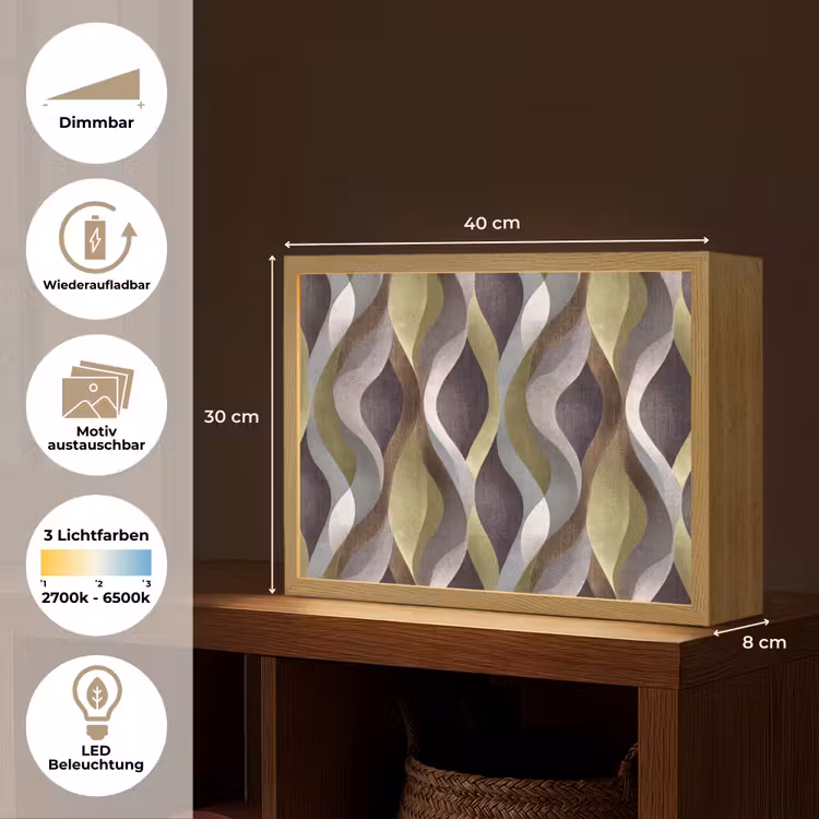 Lightbox - Wandleuchte - Retro - Orbits - Bunt — 9