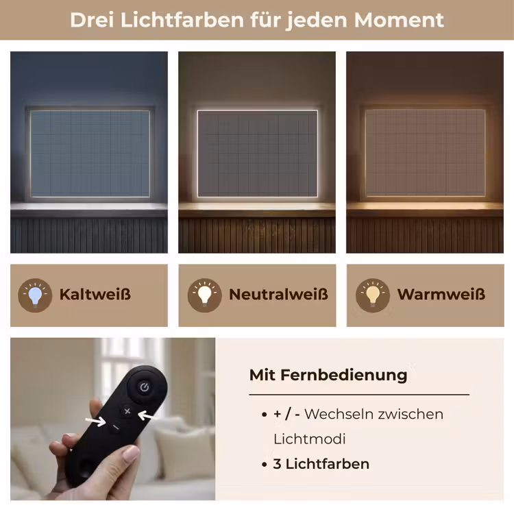Lightbox - Wandleuchte - Muster - Fliese - Anthrazit — 7