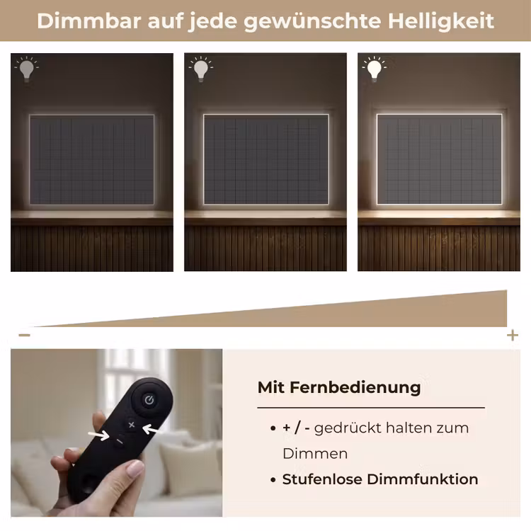 Lightbox - Wandleuchte - Muster - Fliese - Anthrazit — 8