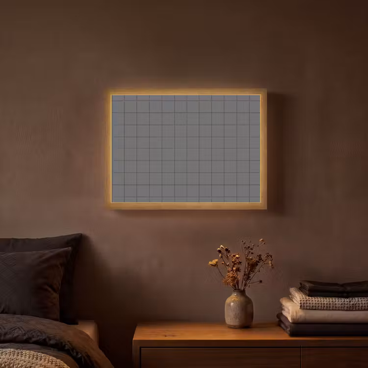 Lightbox - Wandleuchte - Muster - Fliese - Graphit - Grau — 3