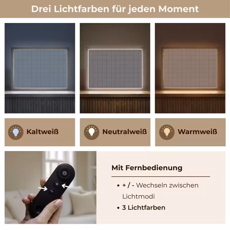 Lightbox - Wandleuchte - Muster - Fliese - Graphit - Grau — 7