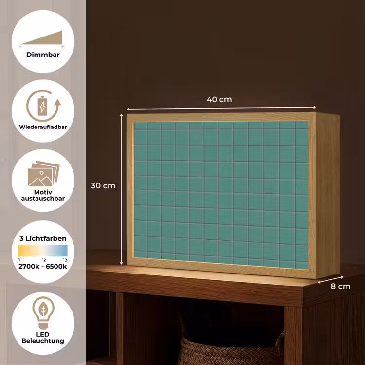 Lightbox - Wandleuchte - Muster - Muster - Smaragd — 9