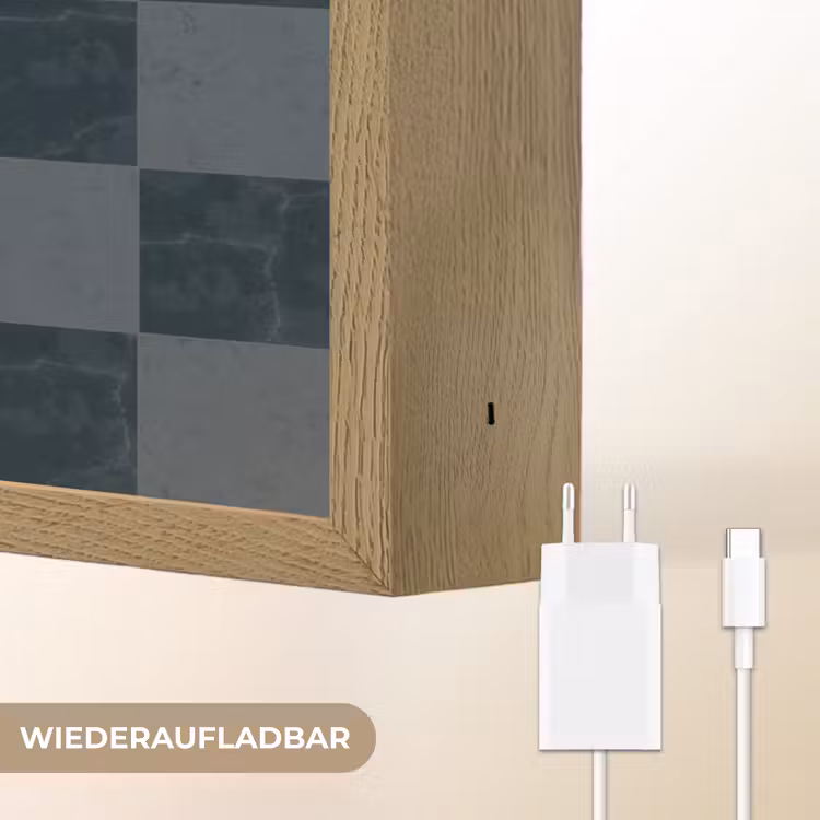Lightbox - Wandleuchte - Marmor - Muster - Anthrazit — 6