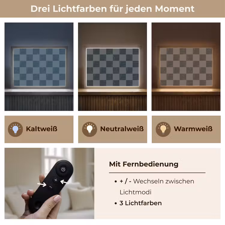 Lightbox - Wandleuchte - Marmor - Muster - Anthrazit — 7