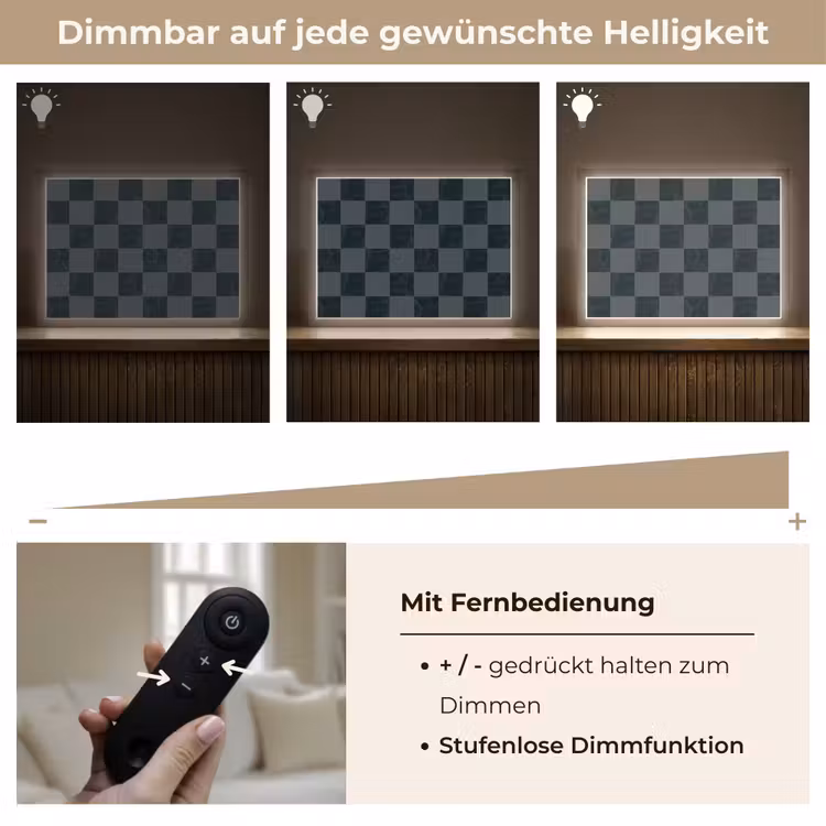 Lightbox - Wandleuchte - Marmor - Muster - Anthrazit — 8