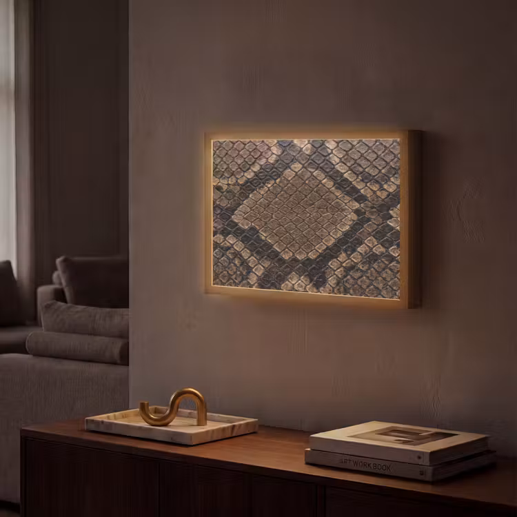 Lightbox - Wandleuchte - Python - Schuppen - Bronze — 2