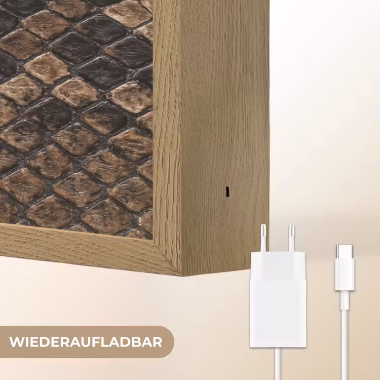 Lightbox - Wandleuchte - Python - Schuppen - Bronze — 6