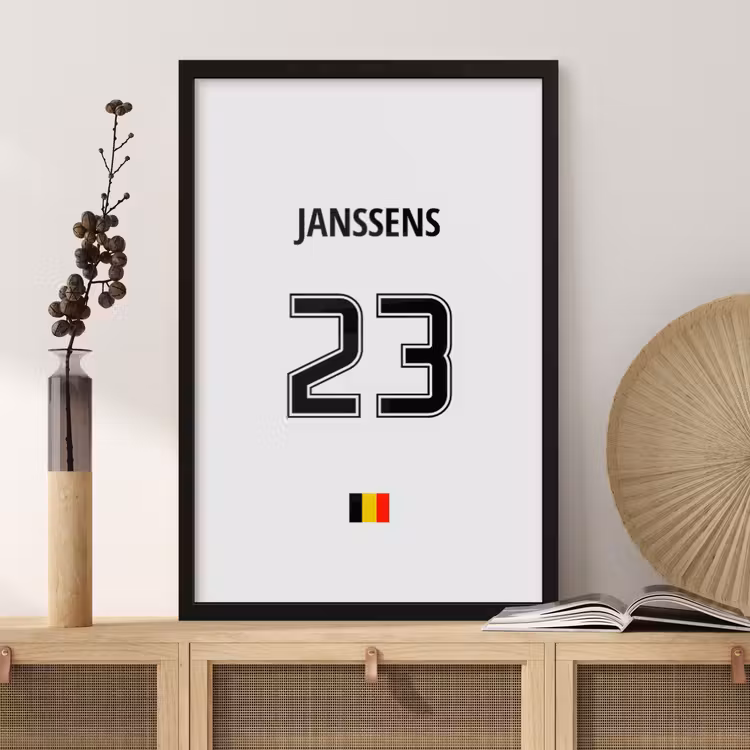 Poster mit Rahmen - Rückennummer — 3