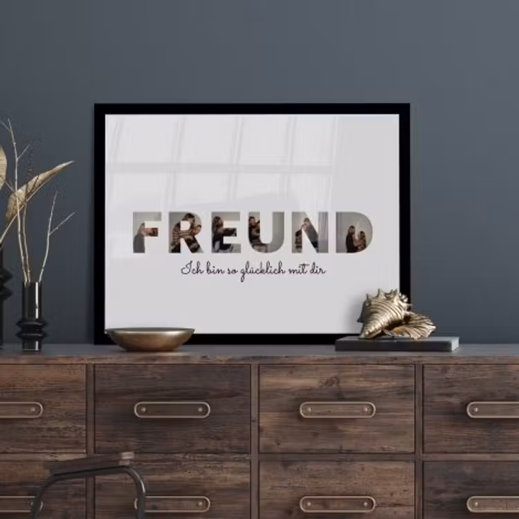 Poster mit Rahmen – Freund — 3