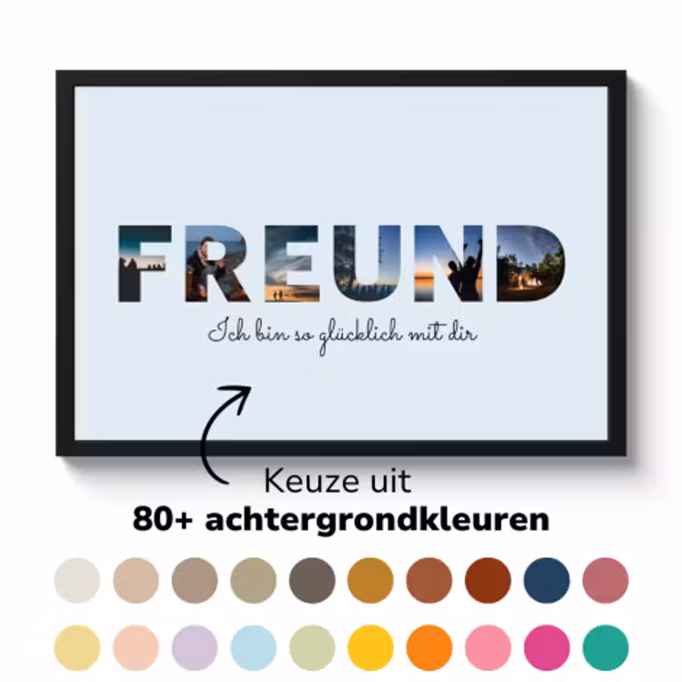 Poster mit Rahmen – Freund — 5