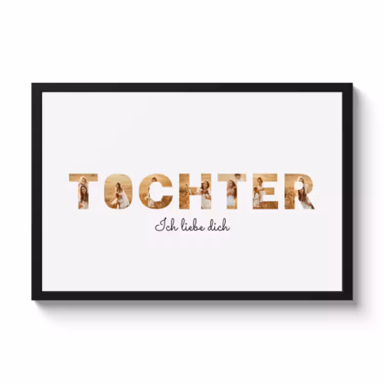 Poster mit Rahmen – Tochter — 1